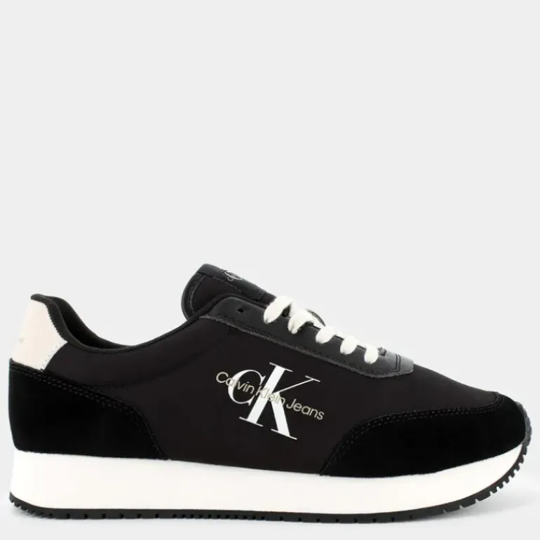 PHUKET RETRO RUNNER- SNEAKERS BLACK/EGGSHELL/WHITE YM010320GR