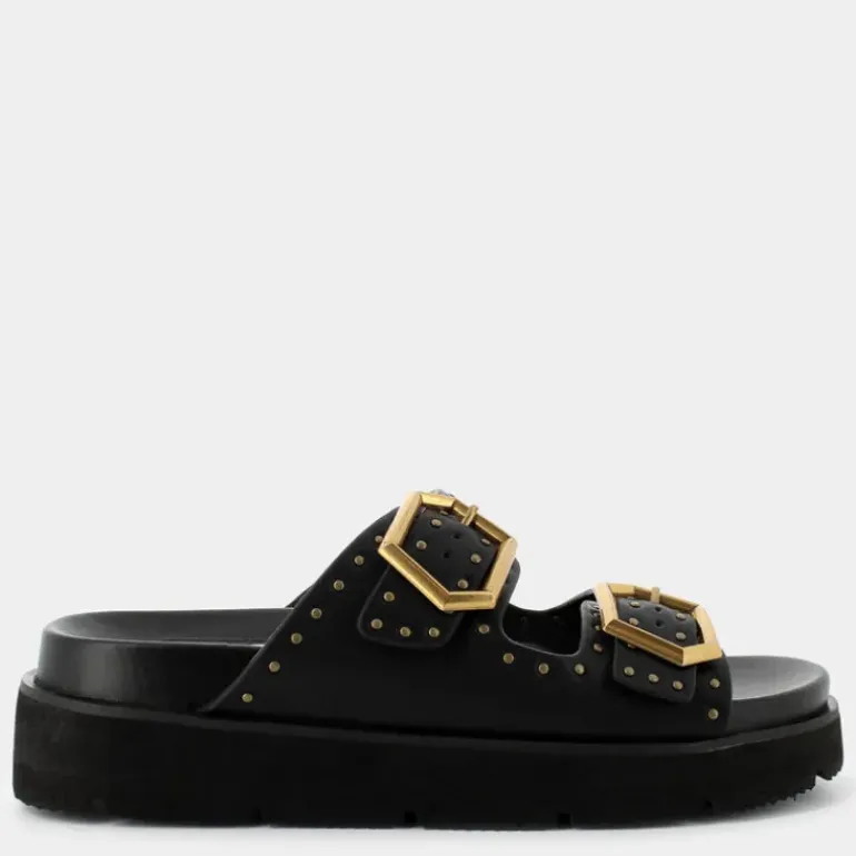POLA STUDS- SANDALI NERO PLS90662