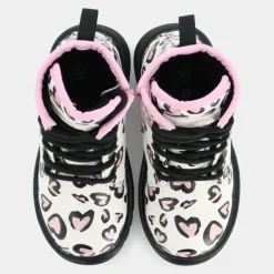 PRIMI PASSI BIANCO LEOPARDATO ROSA ES-I23B-05