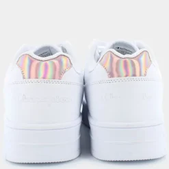 REBOUND PLATFORM GLITTER G GS- SPORTIVE WHT/ROSE GOLD S32872