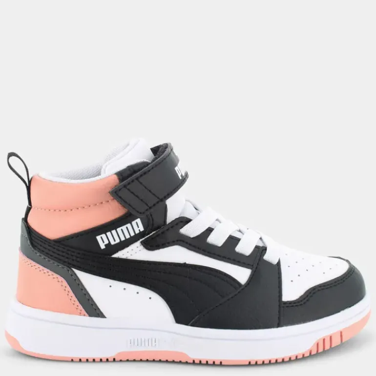 REBOUND V6 MID- SPORTIVE White/Black/Poppy Pink 393832