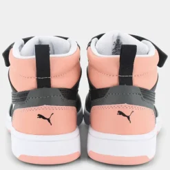 REBOUND V6 MID- SPORTIVE White/Black/Poppy Pink 393832