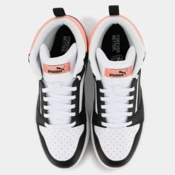 REBOUND V6 MID- SPORTIVE White/Black/Poppy Pink 393831