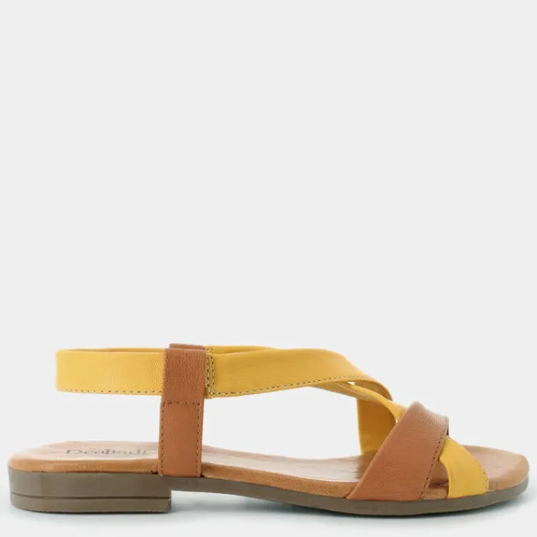 SANDALI GIALLO/BRANDY MA-E24D-03