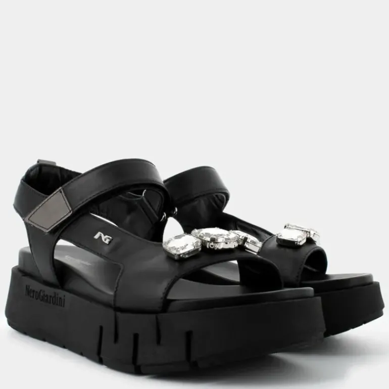 SANDALI NERO E410707D