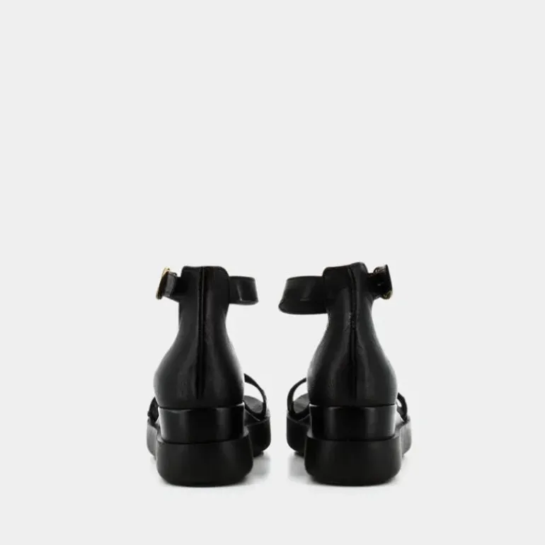 SANDALI NERO OL-E23D-06
