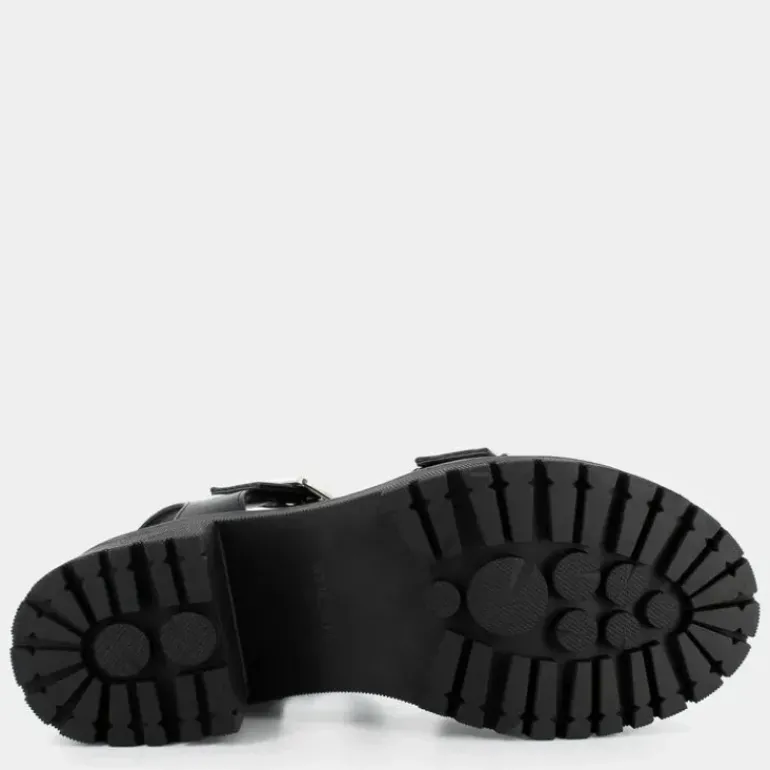 SANDALI NERO RE-E25D-23