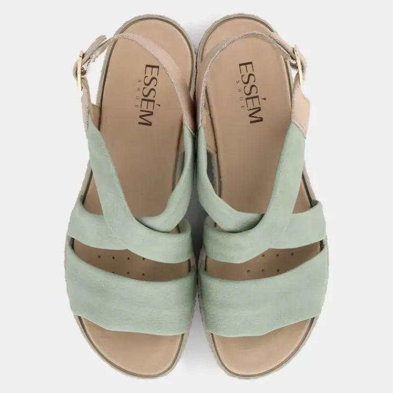 SANDALI SALVIA/BEIGE IM-E24D-19