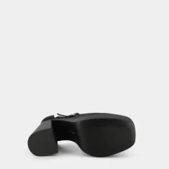 SATIN- DECOLLETÈ BLACK SATIN LONDYN
