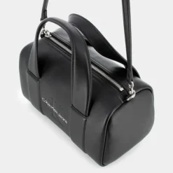 SCULPTED SQUARE BARREL BAG MONO- BORSE BLACK 12378-0GQ