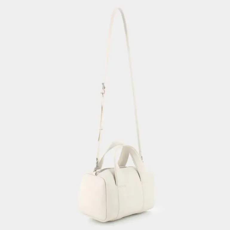 SCULPTED SQUARE BARREL BAG MONO- BORSE EGGSHELL 12378-ACF