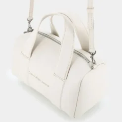 SCULPTED SQUARE BARREL BAG MONO- BORSE EGGSHELL 12378-ACF