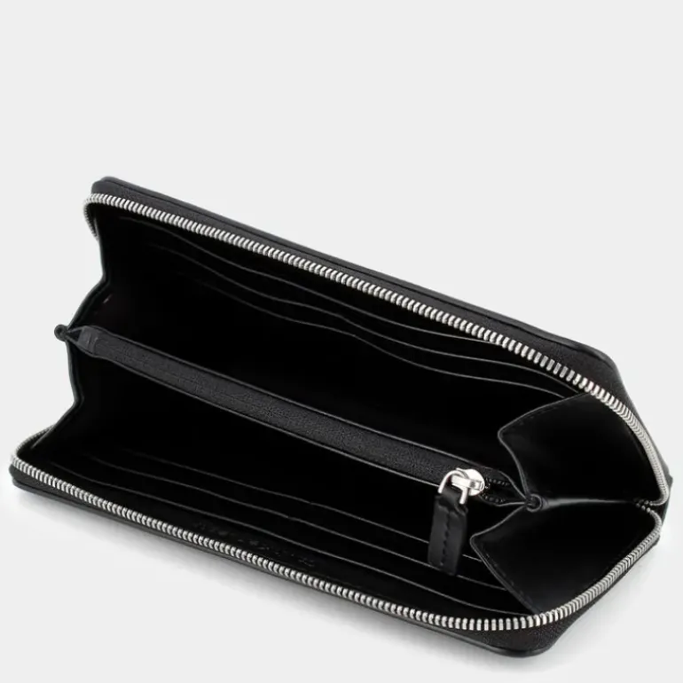 SCULPTED ZIP AROUND MONO- PICCOLA PELLETTERIA BLACK 07634-0GQ