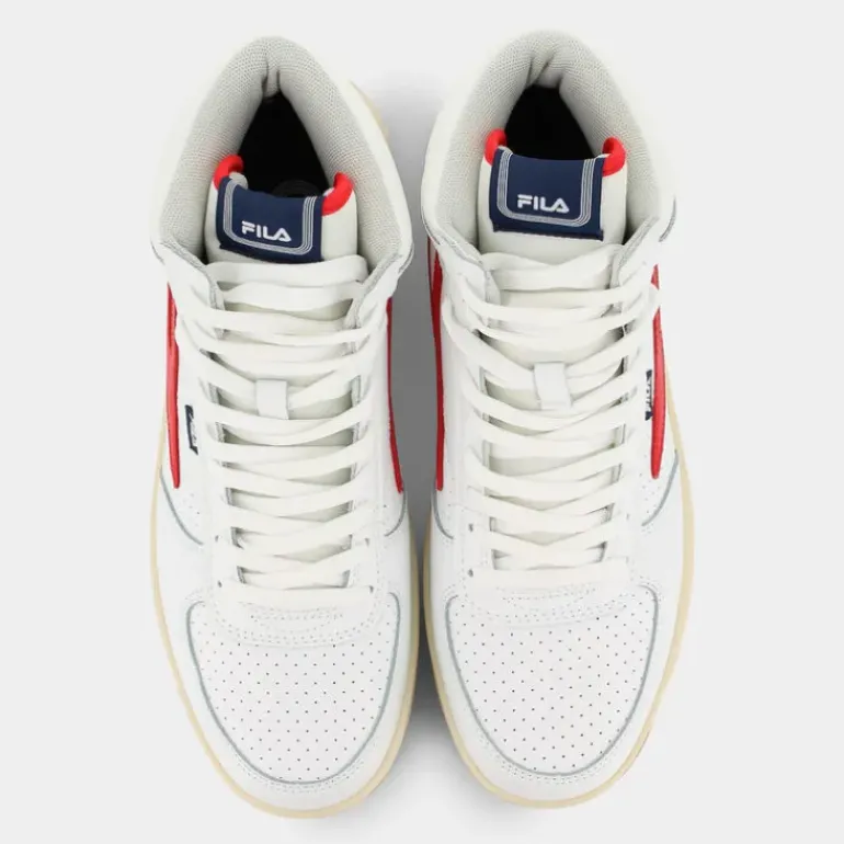 sevaro mid- SPORTIVE White-Fila Red FFM0256