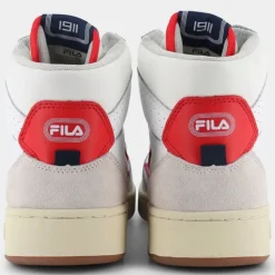 sevaro mid- SPORTIVE White-Fila Red FFM0256