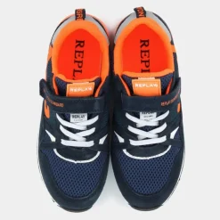 SHOOT JR - 8- SNEAKERS BLU ARANCIONE JS290023L