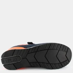 SHOOT JR - 8- SNEAKERS BLU ARANCIONE JS290023L