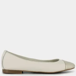 SIMONA- BALLERINA OFF WHITE/PLATINO GI-E25D-01