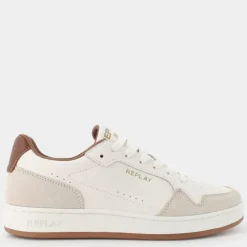SMASH FINE 2- SNEAKERS OFF WHITE CUOIO RZ3B0025L
