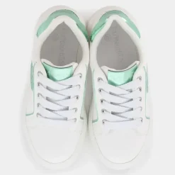 SNEAKERS BIANCO VERDE SM-E25B-06
