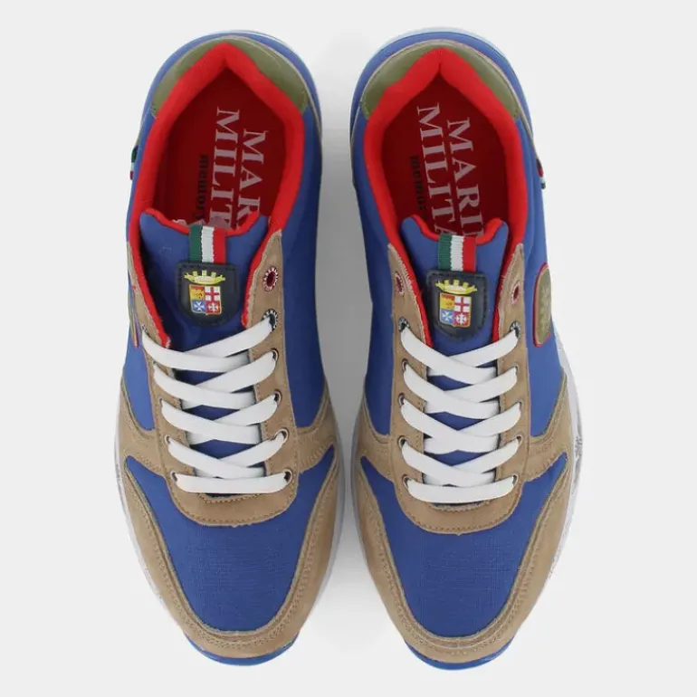 SNEAKERS BLU/MARRONE MM-2275