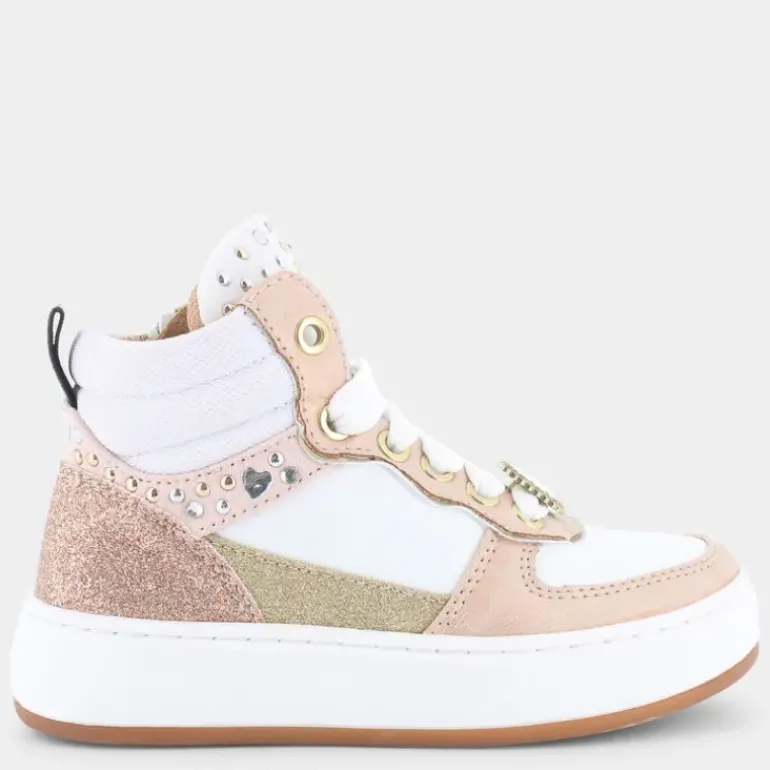 15194- SNEAKERS ROSA BIANCO ORO AG15562