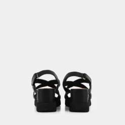 SPHERICA- SANDALI NERO D35G0D000TUC9999