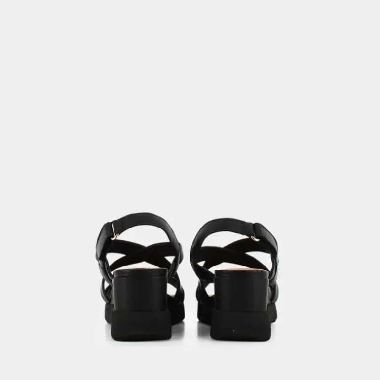 SPHERICA- SANDALI NERO D35G0D000TUC9999