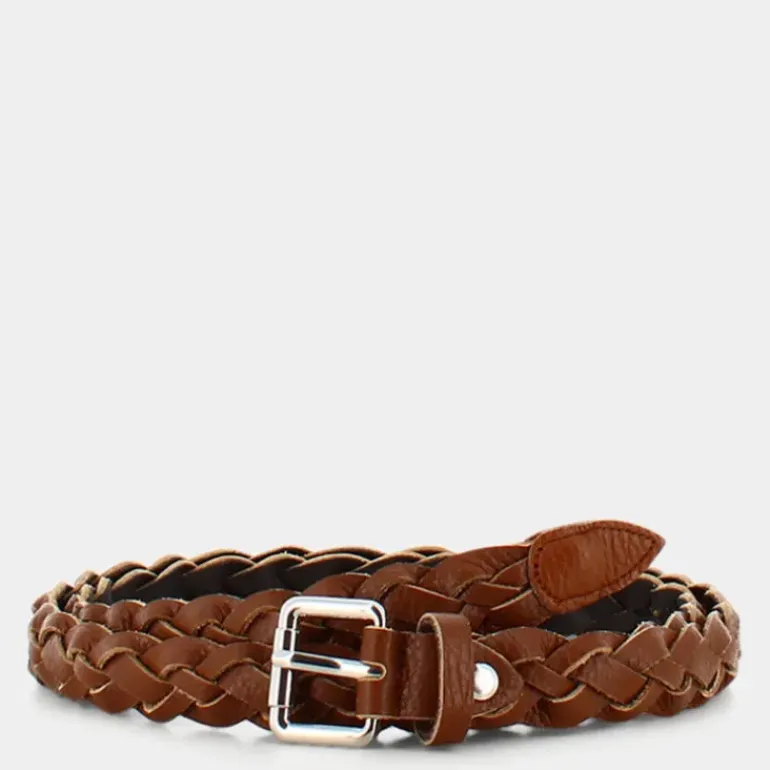 TRECCIA- CINTURE COGNAC CB-E24-01