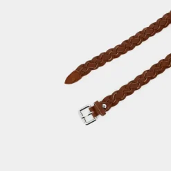 TRECCIA- CINTURE COGNAC CB-E24-01
