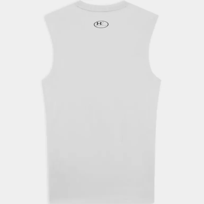 UA HG Armour Comp LS- T-SHIRT BIANCO 1361522