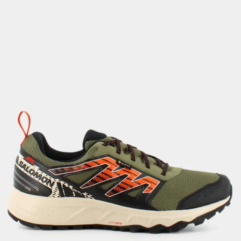 WANDER GTX- SPORTIVE DEEP LICHEN GREEN/RAINY DAY/SCARLET 471485