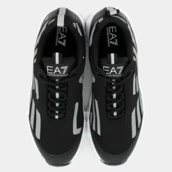 XK433- SNEAKERS BLACK+SILVER X8X217