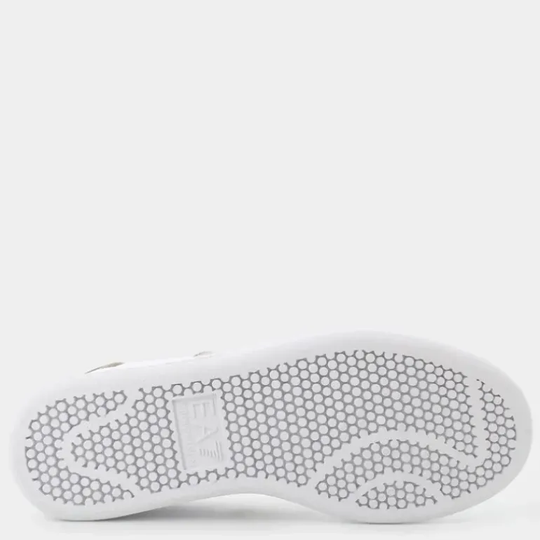 XK346- SNEAKERS WHITE+FAWN+GOLD X8X102